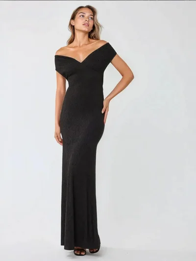 HICCUP Maxi Dress with Heart Collar