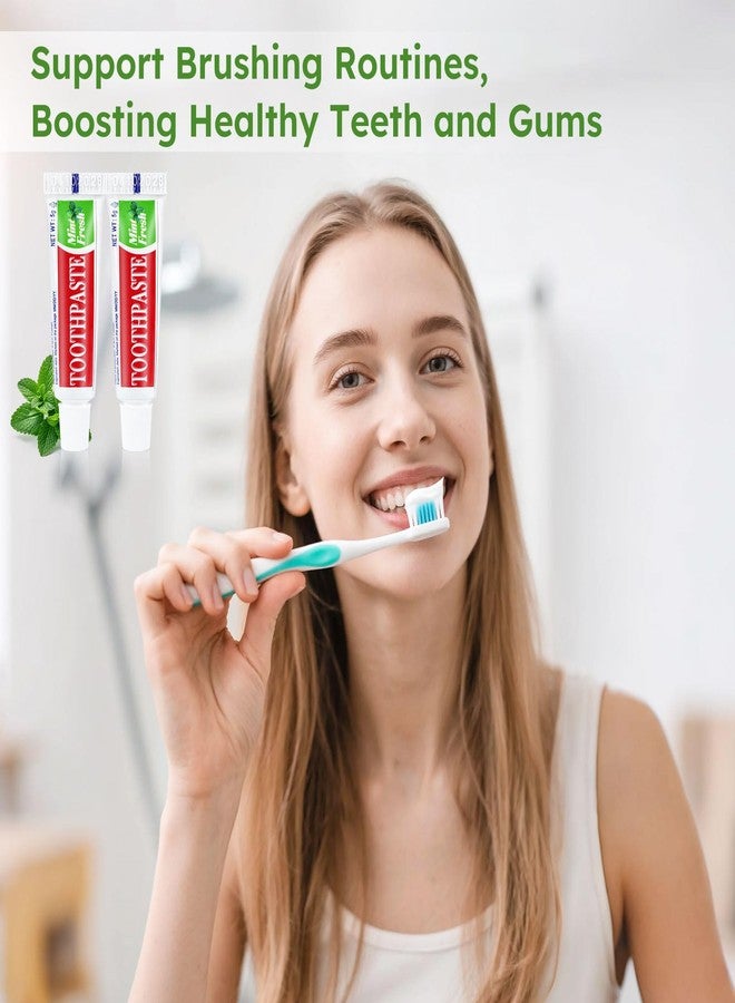 Zhjianup Travel Size Mini 0.176 oz Toothpaste Bulk, Disposable Mint Flavor Pocket Teeth Paste Small Essential Toothpaste for Travel, Home/Hotel/Guests/Charity/Homeless/Camping Oral Care Single Use, 30 Tubes - Image 4