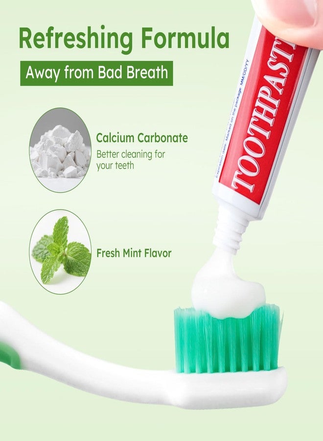 Zhjianup Travel Size Mini 0.176 oz Toothpaste Bulk, Disposable Mint Flavor Pocket Teeth Paste Small Essential Toothpaste for Travel, Home/Hotel/Guests/Charity/Homeless/Camping Oral Care Single Use, 30 Tubes - Image 3