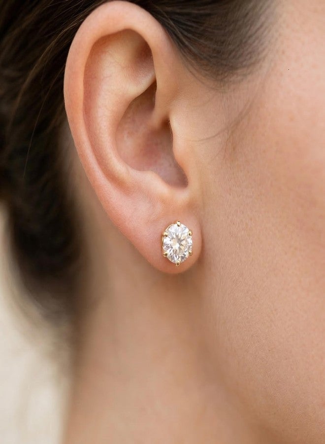 Dbell Stainless Steel Gold Plated Earrings Set for Women & Girls | Anti Tarnish Waterproof Jewellery | Butterfly, Crystal Stud & Hoop Earrings | Trendy Minimal Wear | 3 Pair Combo - Image 4