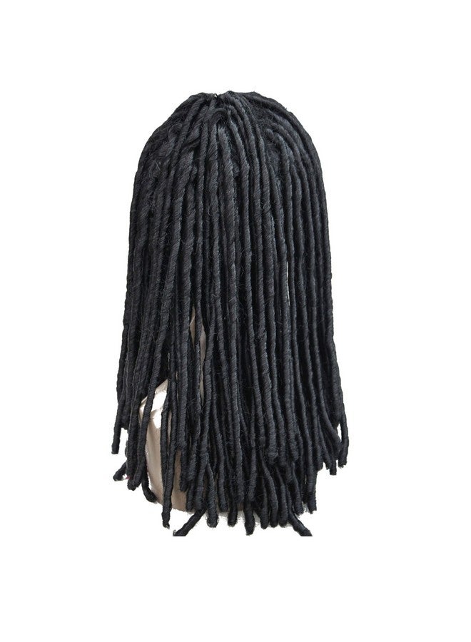 Lydell Twist Hair Crotchet Braids Wigs Synthetic Dreadlocks Braids Hair Wig (Black) - Image 4
