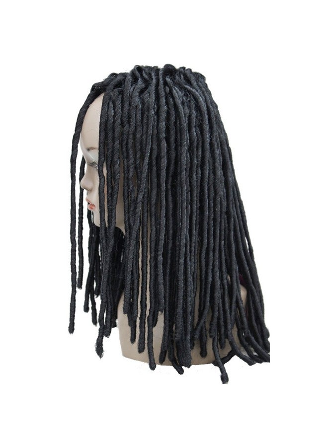Lydell Twist Hair Crotchet Braids Wigs Synthetic Dreadlocks Braids Hair Wig (Black) - Image 3