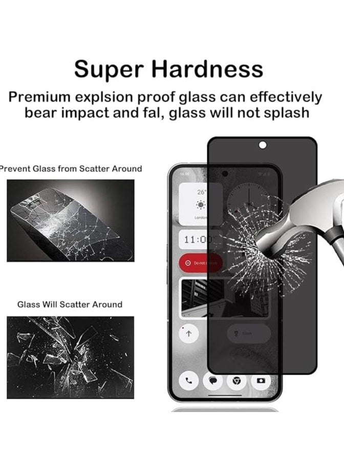 Muzz - Privacy Screen Protector for Nothing CMF Phone 1 [2 Pack] Anti-Spy Tempered Glass Film 9H Hardness Anti Scratch Anti Fingerprint Bubble-Free Anti-Spy Screen Protector for Nothing CMF Phone 1 - Image 1