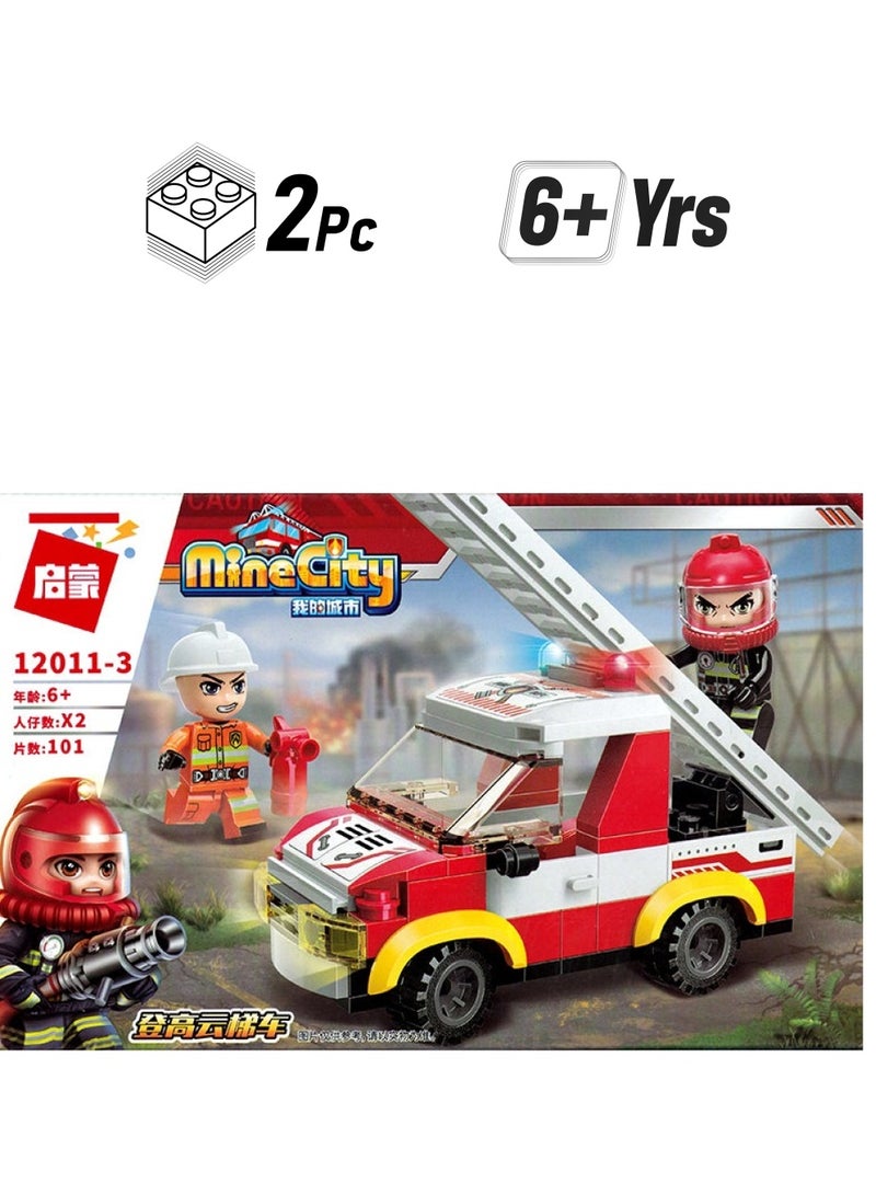 Qman Qman Fire Rescue Mini Set 12011-3 - Image 1