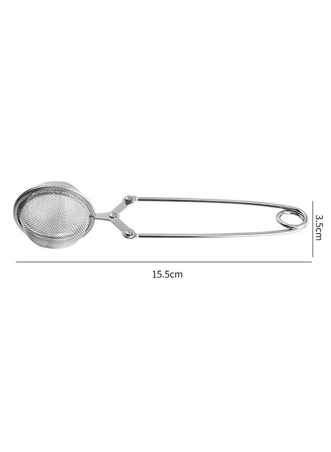 Bukela Tea Filter 3 Pack Snap Ball Tea Strainer with Handle for Loose Leaf Tea and Mulling Spices Stainless Steel Strainer Perfect Pincer Tea Ball Infuser Tea Filter Tong - Image 4