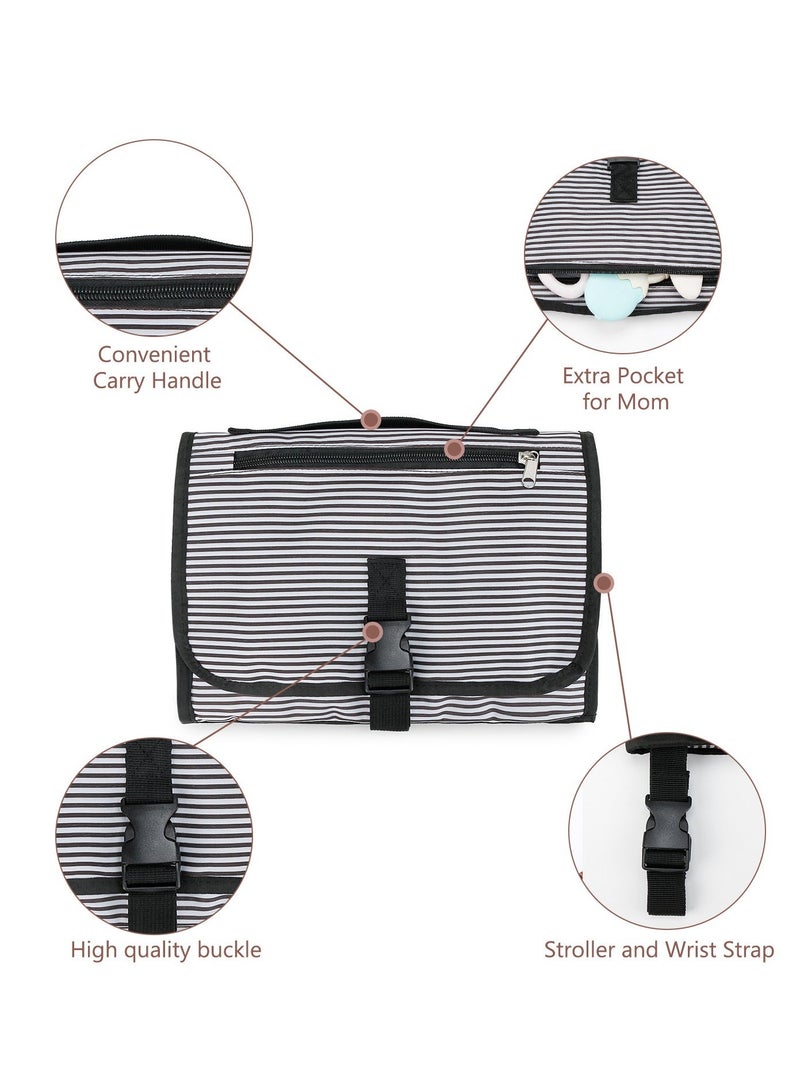RedMapleTEK Foldable Diaper Bag for Going Out, Portable Baby Changing Pad - Image 3