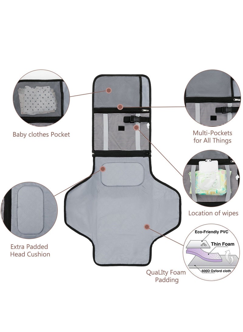 RedMapleTEK Foldable Diaper Bag for Going Out, Portable Baby Changing Pad - Image 2