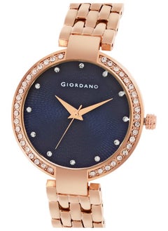 GIORDANO Giordano AW22 Collection Analogue Watches Stylish Metal Strap with Diamond Studded Dial Ladies Wrist Watch| 3 Hands Mechanism - GD-2141  - Image 3
