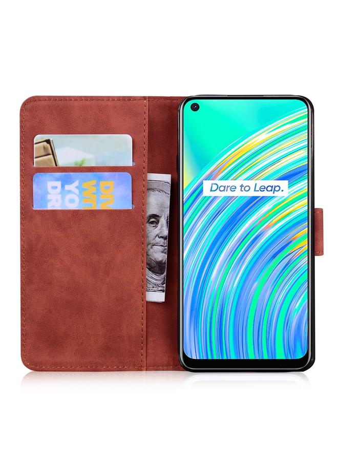 erorex Case For OPPO Realme 7I/Realme C17 Skin Feel Pure Color Flip Leather Phone Case - Image 4