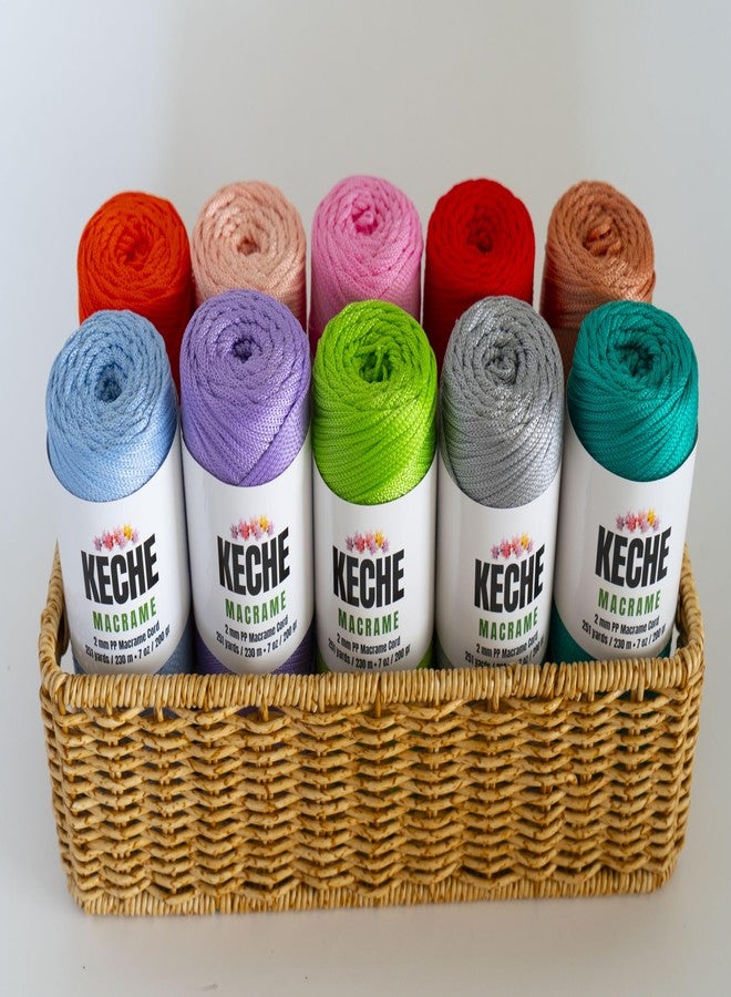 KECHE Macrame Cord | Macrame Supplies 2mm Polyester Macrame Rope Yarn for Table Runner Wall Décor Plant Hanging 251 Yards - Pistachio - Image 2