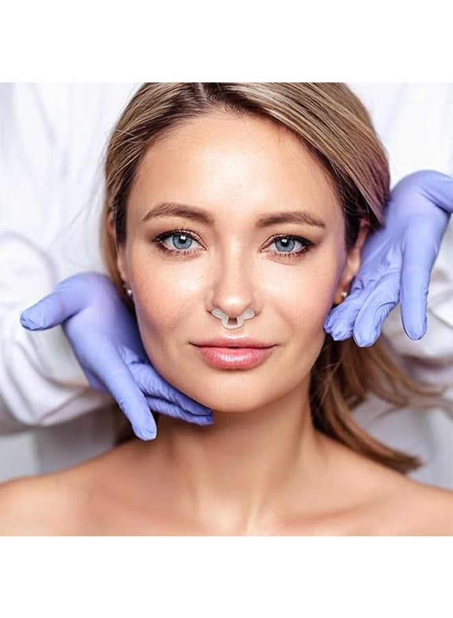 JS Face Healthly Silicone Nostril Retainer, Nose Pad for Surgery, Nose Retainer Rhinoplasty, Retainer for Work Surgery, %100 Silicone Nose Stud (No. 6) - Image 2