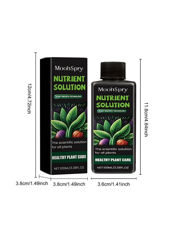 مونسبري محلول المغذيات النباتية 100 مل - سماد سائل طبيعي ونباتي - أسمدة نباتية نباتية ، محلول مغذي - محسن نمو النبات لجميع نباتات الأوراق التربة والنباتات والزراعة المائية والعناية بالحدائق - Image 2