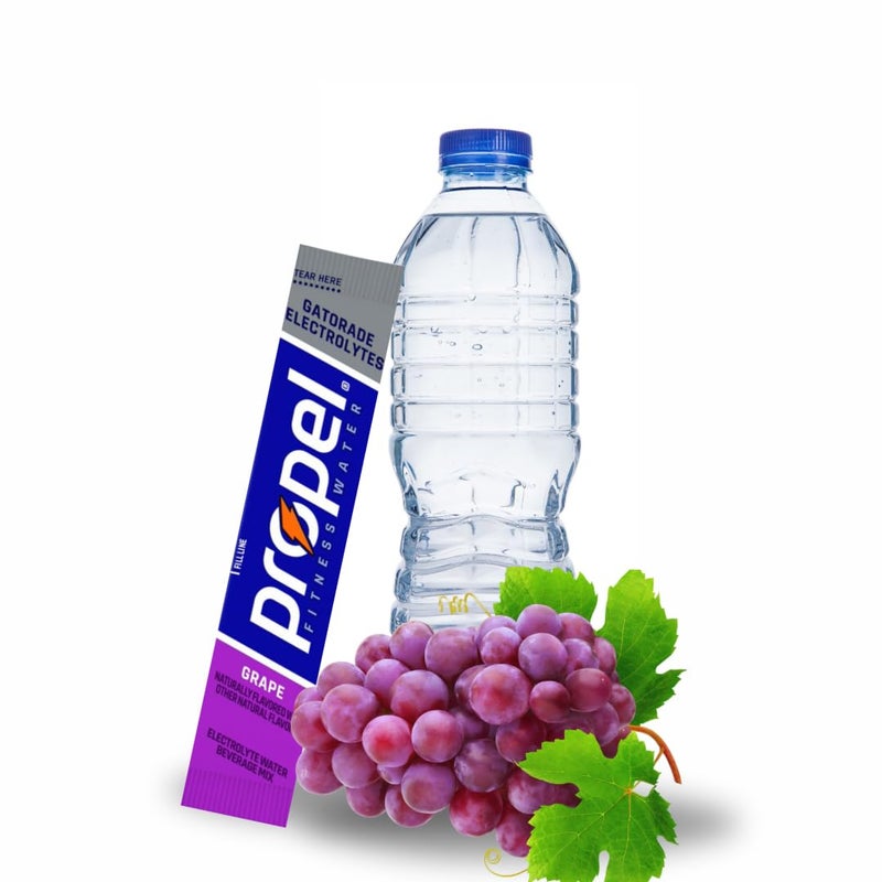 Generic Propel Powder Packets Electrolyte Hydration - Zero Sugar - Electrolyte Water Beverage Mix Powder Packets - Raspberry Lemonade, Grape, Berry, Kiwi Strawberrry - 40 pack - Image 4