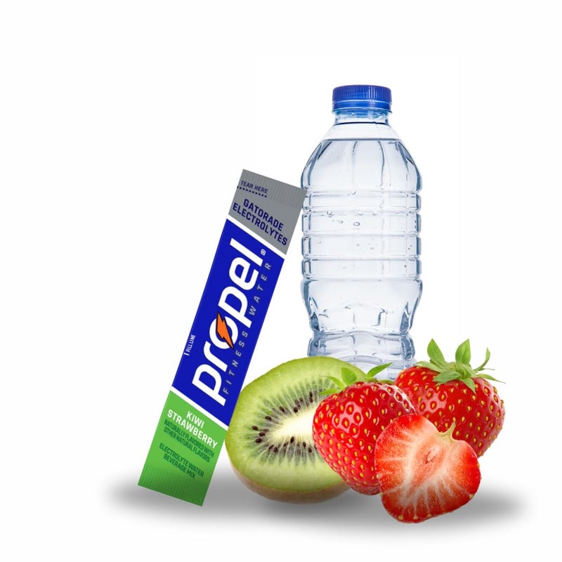 Generic Propel Powder Packets Electrolyte Hydration - Zero Sugar - Electrolyte Water Beverage Mix Powder Packets - Raspberry Lemonade, Grape, Berry, Kiwi Strawberrry - 40 pack - Image 3