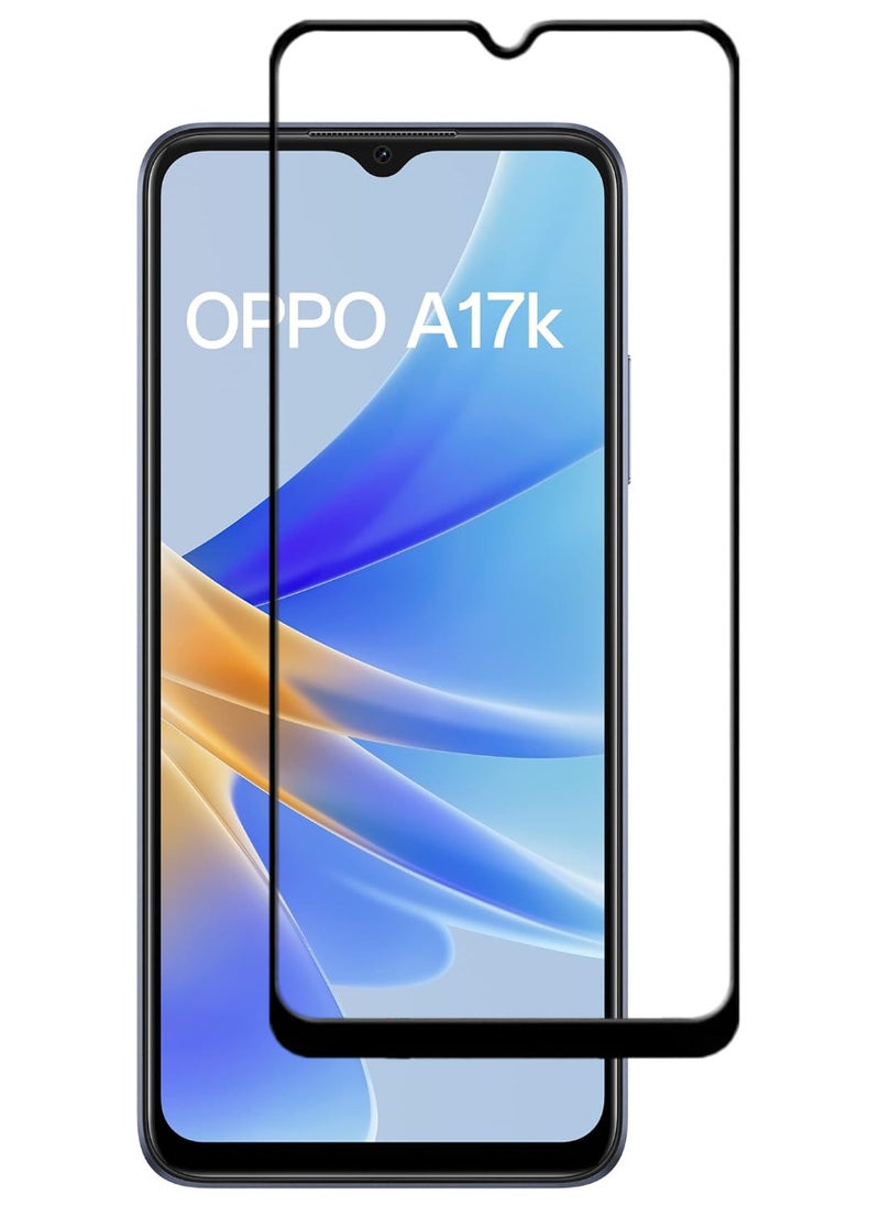 ACLIX Antistatic ESD Dustproof Premium Quality High Definition Tempered Glass Screen Protector Designed For Oppo A17k - Image 1