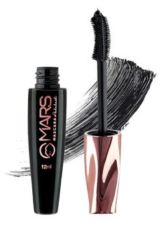 MARS Fabulash Volumising Mascara | Up to 18 Hours Stay | Waterproof with Intense Jet Black Color (12ml) (Black)