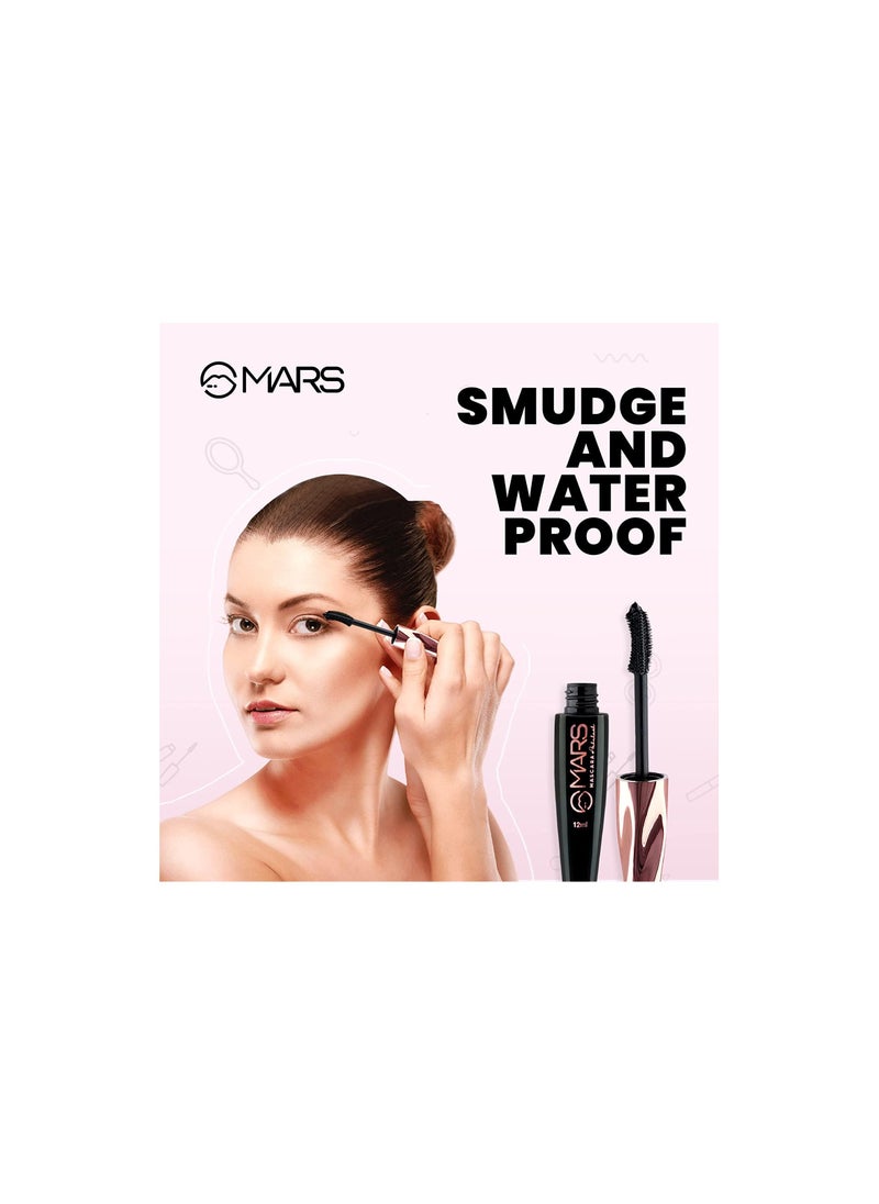 Mars - MARS Fabulash Volumising Mascara | Up to 18 Hours Stay | Waterproof with Intense Jet Black Color (12ml) (Black) - Image 1