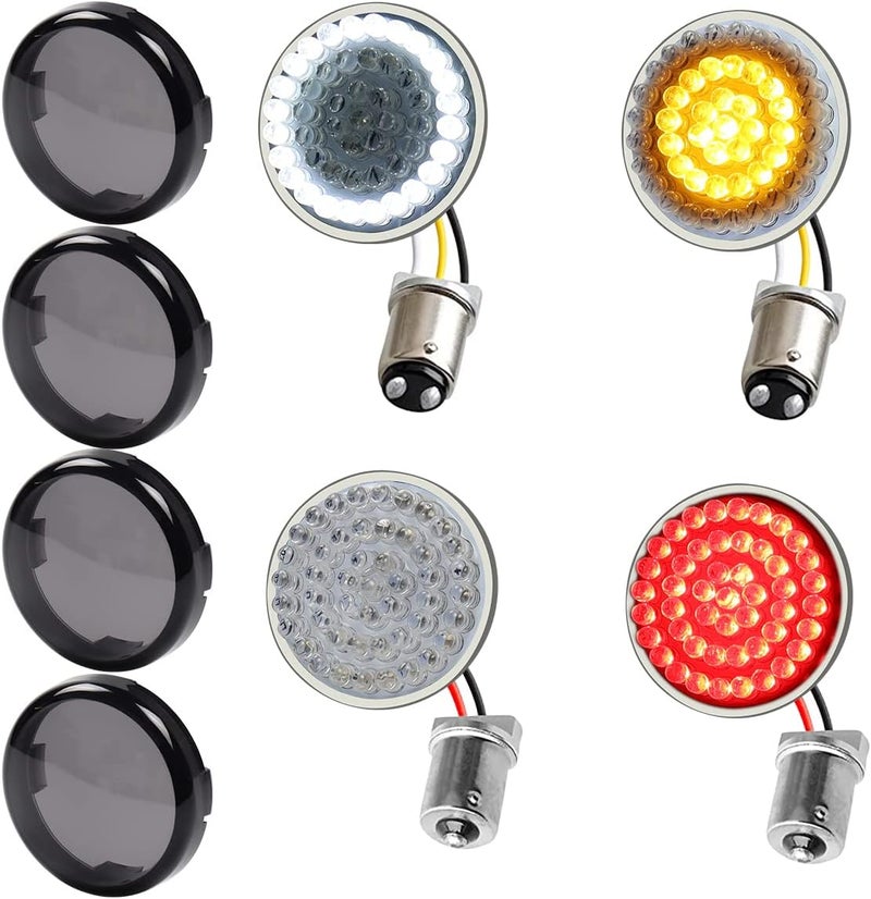 MotoParAcc 1157 Front & 1156 Rear LED Turn Signal Lights - Image 1