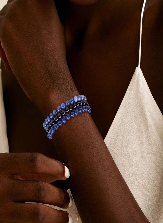 72ore Blue Friendship Bracelets Boho Beaded Bracelets for Womem Braided Stackable String Jewelry Gifts - Image 3