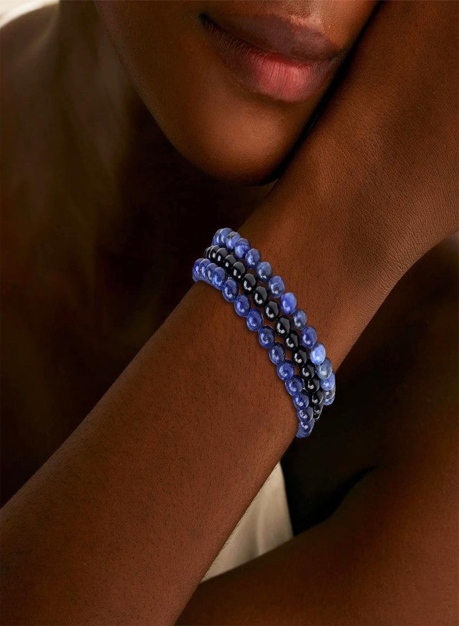 72ore Blue Friendship Bracelets Boho Beaded Bracelets for Womem Braided Stackable String Jewelry Gifts - Image 2