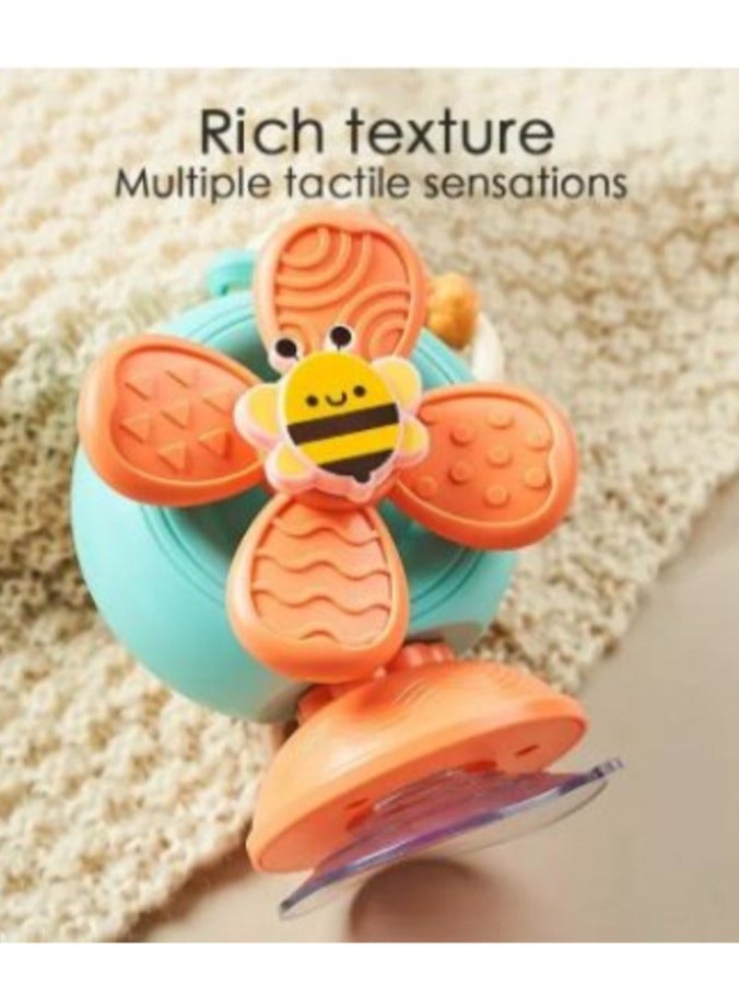Snails Snail Suction Cup Windmill Montessori Sensory Bath Toy Detachable Cartoon Animal Fidget Spinner for Newborns - Image 2