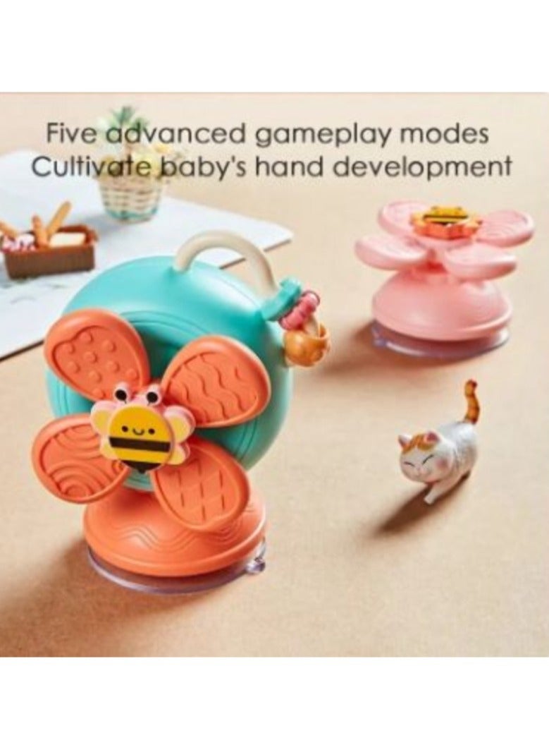 Snails Snail Suction Cup Windmill Montessori Sensory Bath Toy Detachable Cartoon Animal Fidget Spinner for Newborns - Image 4