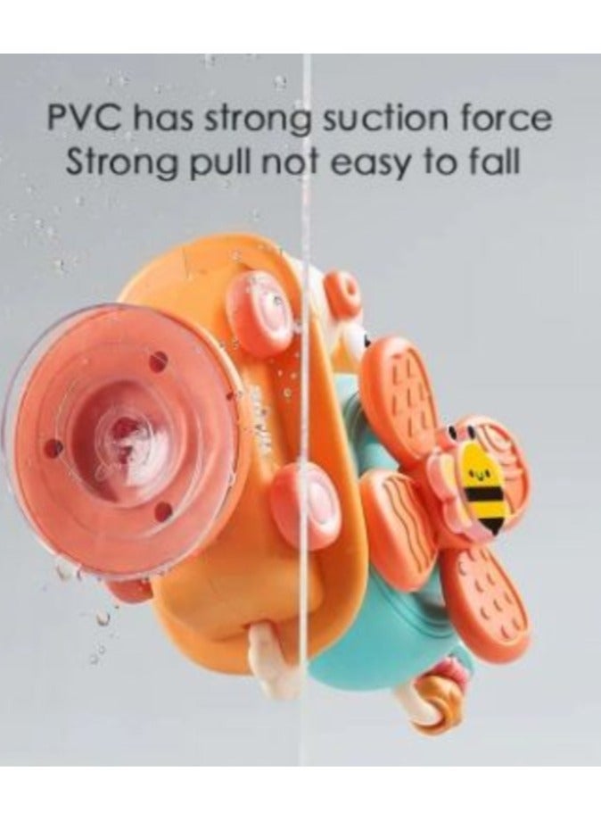 Snails Snail Suction Cup Windmill Montessori Sensory Bath Toy Detachable Cartoon Animal Fidget Spinner for Newborns - Image 5