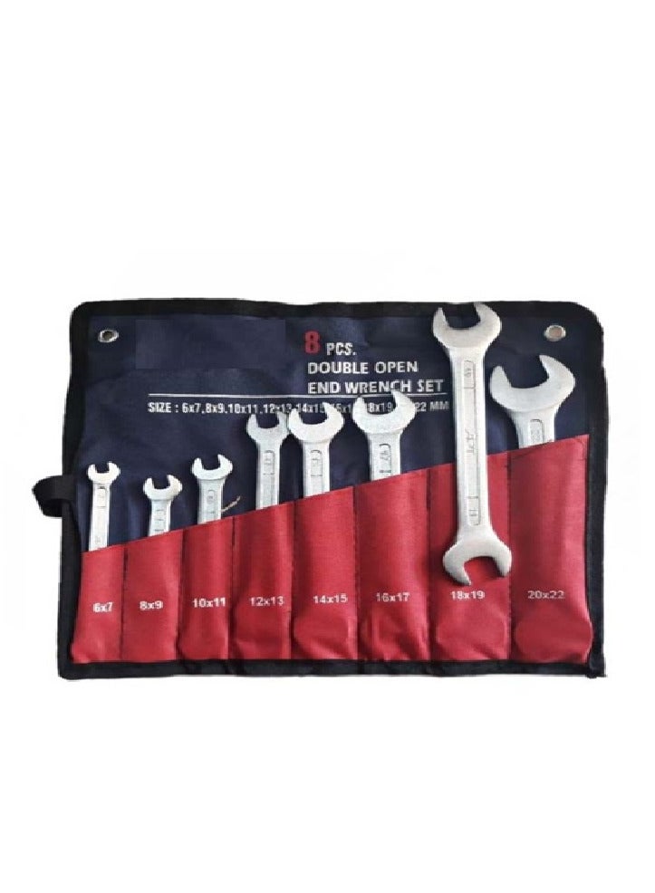 8-piece German-style nickel-plated wrench set, WORLD KING