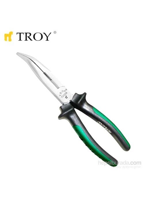 Troy 21036 Curved Nose Pliers (160Mm) 