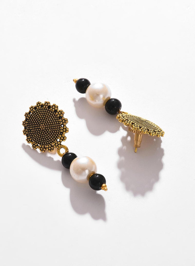 SOHI White Beaded Artificial Jewellery Set - Image 5