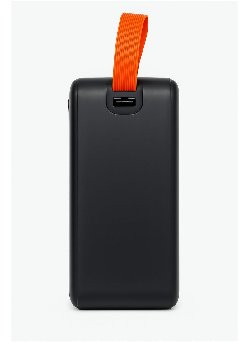 🔋 50000mAh Ultra High-Capacity Power Bank with 22.5W Fast Charging, Built-in Cables, LED Display & Camping Light – Ideal for Travel & Emergencies