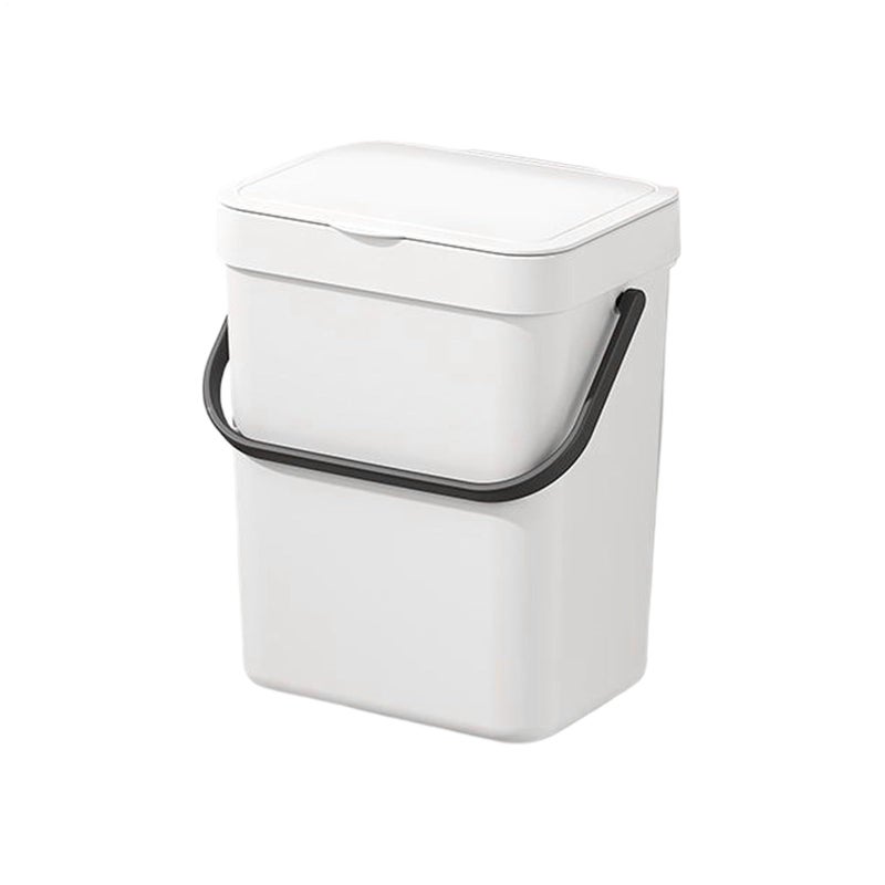 Double Opening Lid 3L Small Trash Can For Kitchen Cabinet Door Bathroom Bedroom Office - Image 2