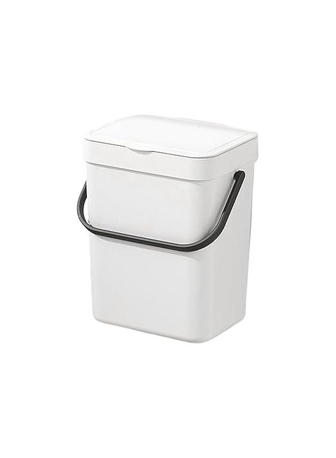 Double Opening Lid 3L Small Trash Can For Kitchen Cabinet Door Bathroom Bedroom Office - Image 1