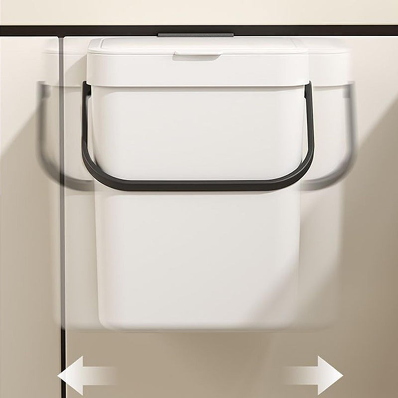 Double Opening Lid 3L Small Trash Can For Kitchen Cabinet Door Bathroom Bedroom Office - Image 5