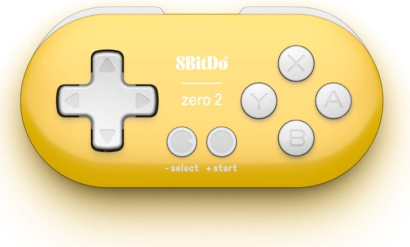 Nargos 8Bitdo Zero 2 Bluetooth Key Chain Sized Mini Controller for Nintendo Switch, Windows, Android and macOS (Yellow Edition) - Image 1