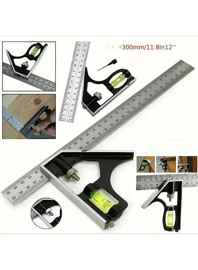 Adjustable Digital Protractor 1pc Stainless Steel Woodworking Angle Measurement Tool - Image 3