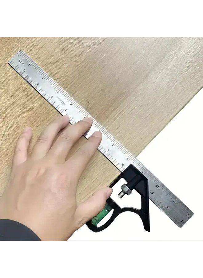 Adjustable Digital Protractor 1pc Stainless Steel Woodworking Angle Measurement Tool - Image 5