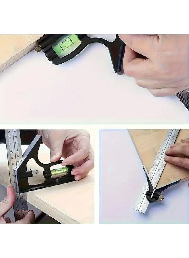 Adjustable Digital Protractor 1pc Stainless Steel Woodworking Angle Measurement Tool - Image 4