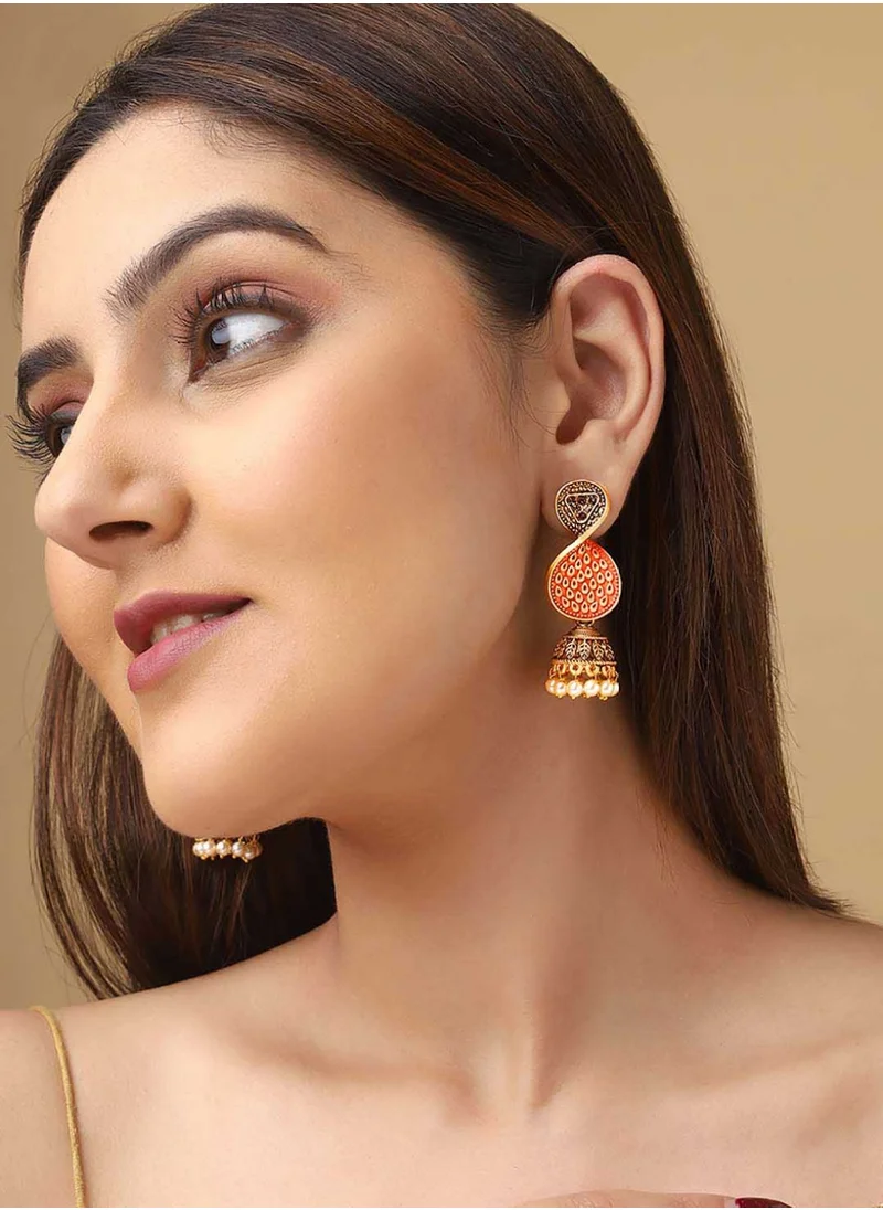 برياسي Plated Jhumkas