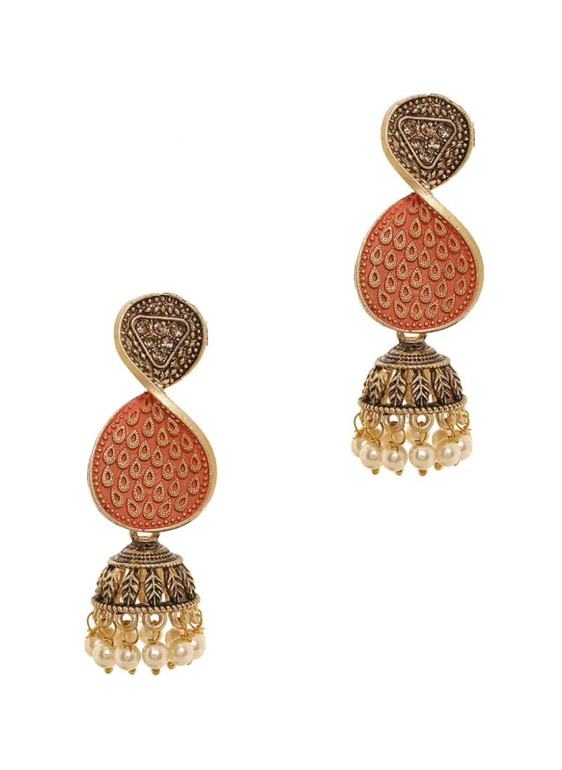 برياسي Plated Jhumkas