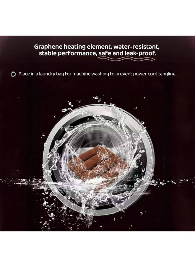 USB Heated Seat Cushion with 3 Heat Settings, Heated Office Chair,Fast Warming up to 65°C, Water-Resistant Pad for Office, Home Sofa and Travel. - Image 2