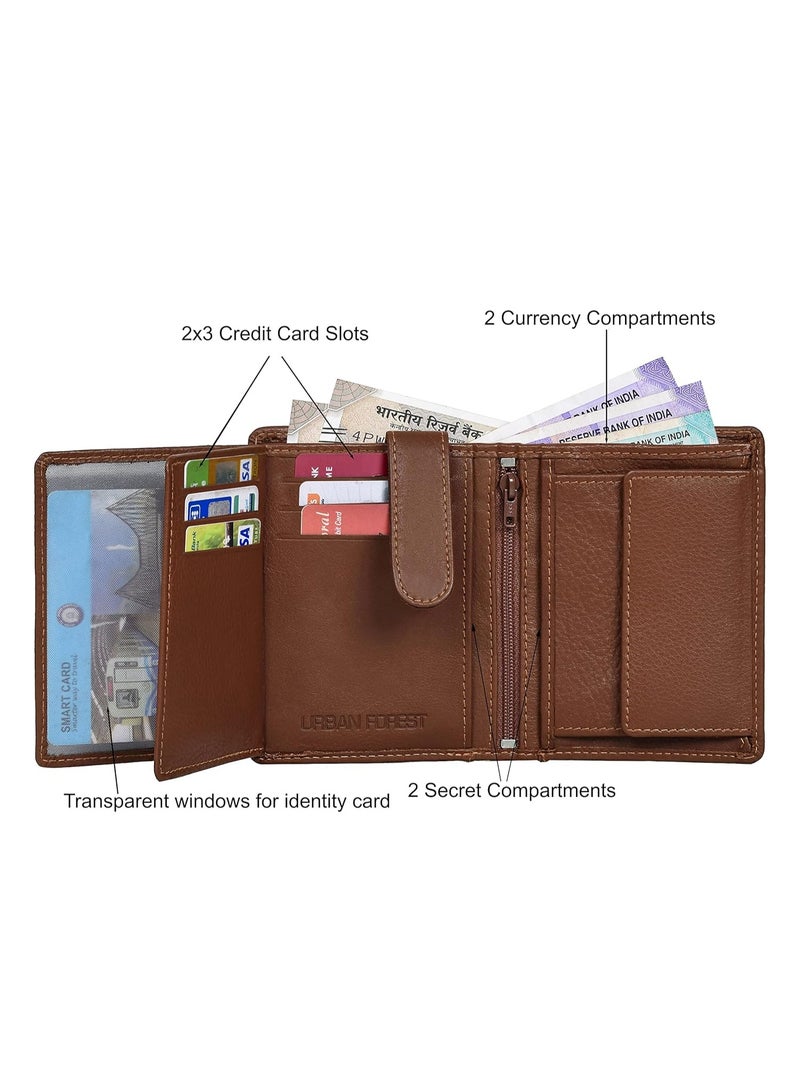 URBANFOREST URBAN FOREST Orlando Redwood Leather Wallet for Men - Image 4