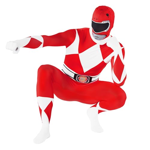 Morphsuits بدلة مورف سوت باور رينجرز، بدلات باور رينجر للبالغين، بدلات باور رينجر الحمراء، بدلة باور رينجر للرجال البالغين، بدلة باور رينجر للبالغين، بدلة رينجر الحمراء للبالغين M - Image 3