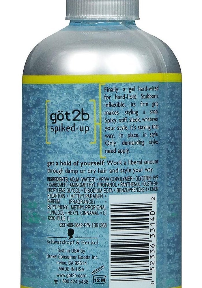 Got2B Spiked-Up Max Control Styling Gel, 8.5 Oz (251 ml) - Firm Hold for Demanding Styles - Image 2