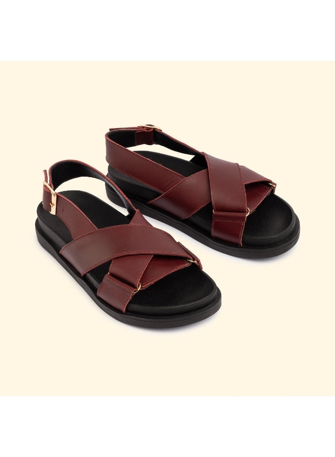 BOU AYLA CROSS SLIDES - Ayla Flame - Image 3