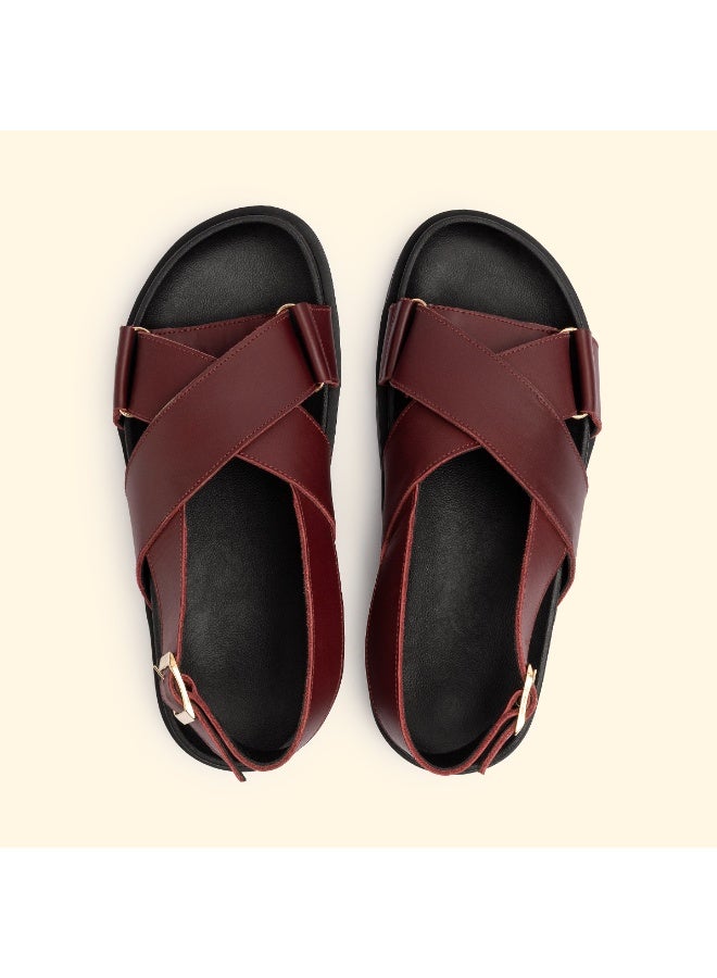 BOU AYLA CROSS SLIDES - Ayla Flame - Image 4