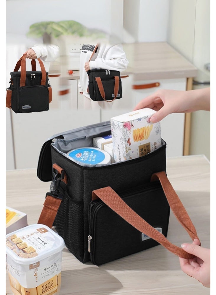 0TO1 TECH Insulated Reusable Lunch Bag | 4-6 Hour Temperature Control | 25×22×15cm Capacity | Multi-Carry for Office, Campus & Ramadan Travel - Image 3