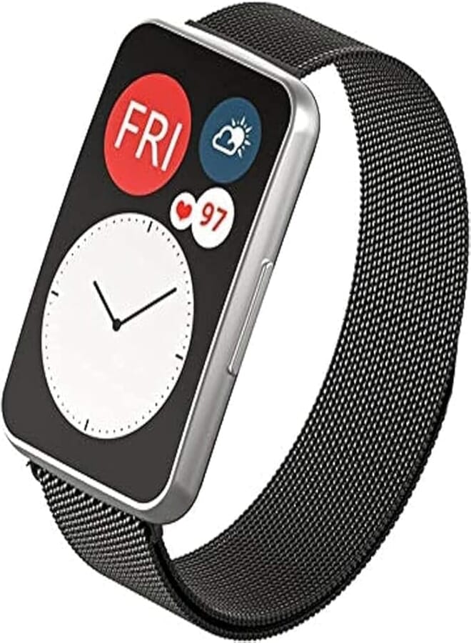Next Compatible with Huawei Watch Fit Band, Magnetic Stainless Steel Replacement Wristband, Watch Band Compatible with Huawei Watch Fit by Next store