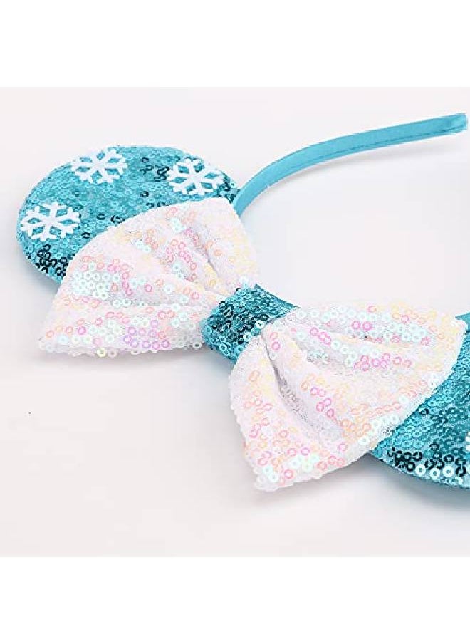DRESHOW Mouse Ears Bow Headbands Glitter Party Decoration Cosplay Costume For Girls & Women  - Image 3