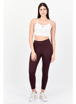 Adidas Women Branded Logo Padded Sports Bra, White  - Image 4